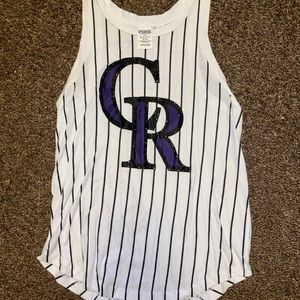 Vs Pink Colorado Rockies TankTop